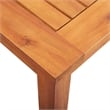 vidaXL Solid Acacia Wood 7-Piece Set Outdoor Dining Set in Brown Frame