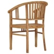 vidaXL Garden Dining Set Natural Teak Solid Teak Wood Compact Durable