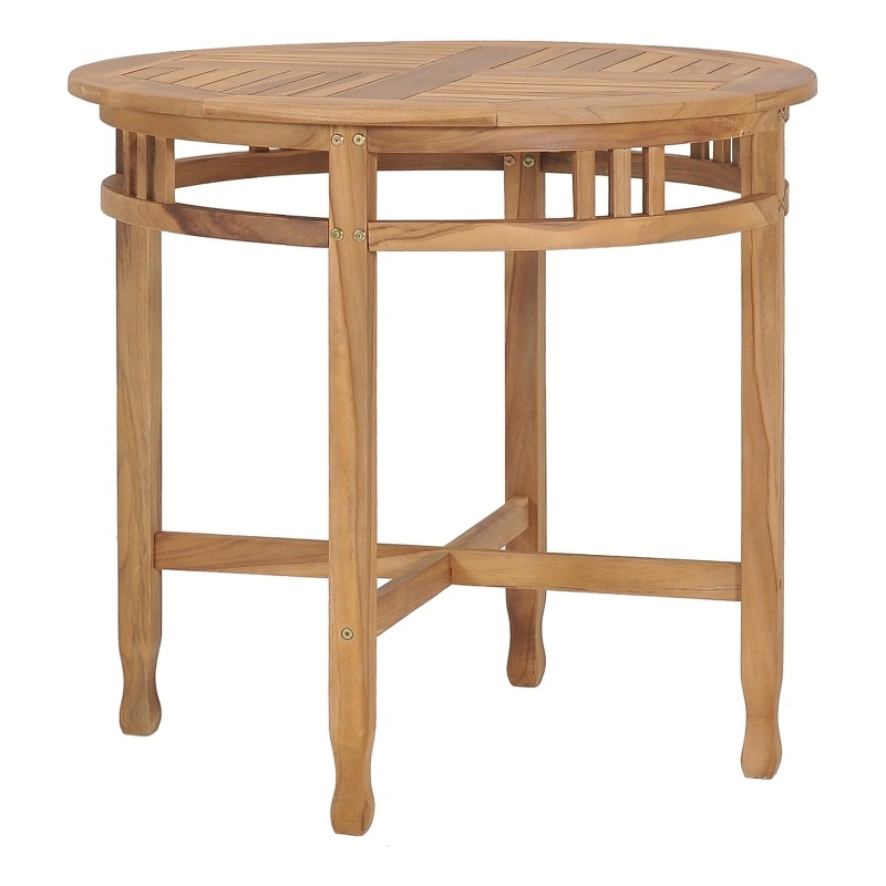 vidaXL Garden Dining Set Natural Teak Solid Teak Wood Compact Durable