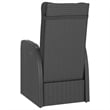 vidaXL Outdoor Dining Set in Black/Natural Wood