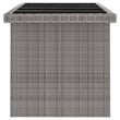 vidaXL 11PC Garden Dining Set in Gray