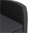vidaXL Outdoor Dining Set Poly Rattan in Black/Acacia Natural