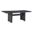vidaXL Outdoor Dining Set in Black and Dark Gray
