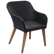 vidaXL Outdoor Dining Set in Black and Dark Gray