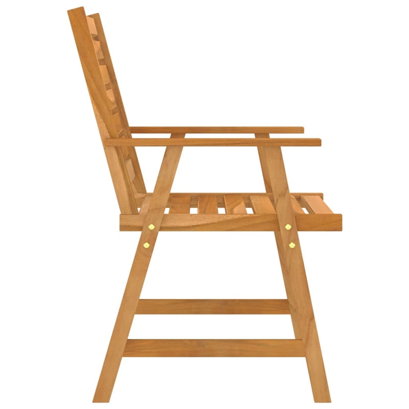 vidaXL Outdoor Dining Set Rich Wood in Brown Solid Acacia Wood Medium