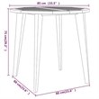 vidaXL Solid Acacia Wood Medium Durable Garden Dining Set in Natural/Brown
