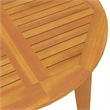 vidaXL Solid Acacia Wood Medium Durable Garden Dining Set in Natural/Brown