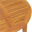 vidaXL Solid Acacia Wood Medium Durable Garden Dining Set in Natural/Brown