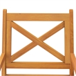 vidaXL Solid Acacia Wood Medium Durable Garden Dining Set in Natural/Brown
