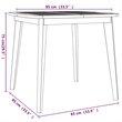 vidaXL Solid Acacia Wood With An Oil Finish Garden Dining Set in Natural/Brown