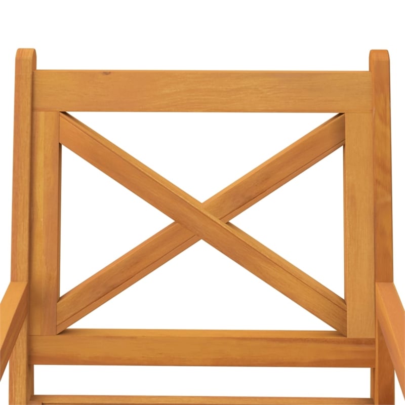 vidaXL Solid Acacia Wood With An Oiled Finish Garden Dining Set in Natural/Brown