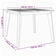 vidaXL Solid Acacia Wood Medium Garden Dining Set in Natural/Brown