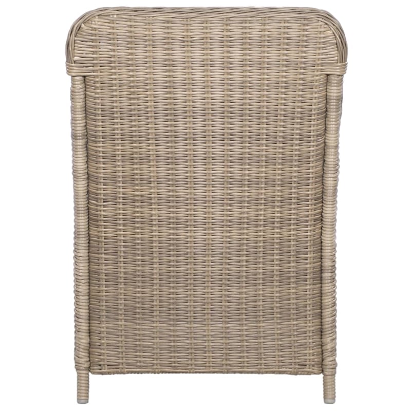 vidaXL Brown PE Rattan Large Durable Outdoor Dining Set