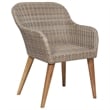 vidaXL Dining Set in Brown and Dark Gray
