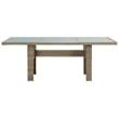 vidaXL Dining Set in Brown and Dark Gray