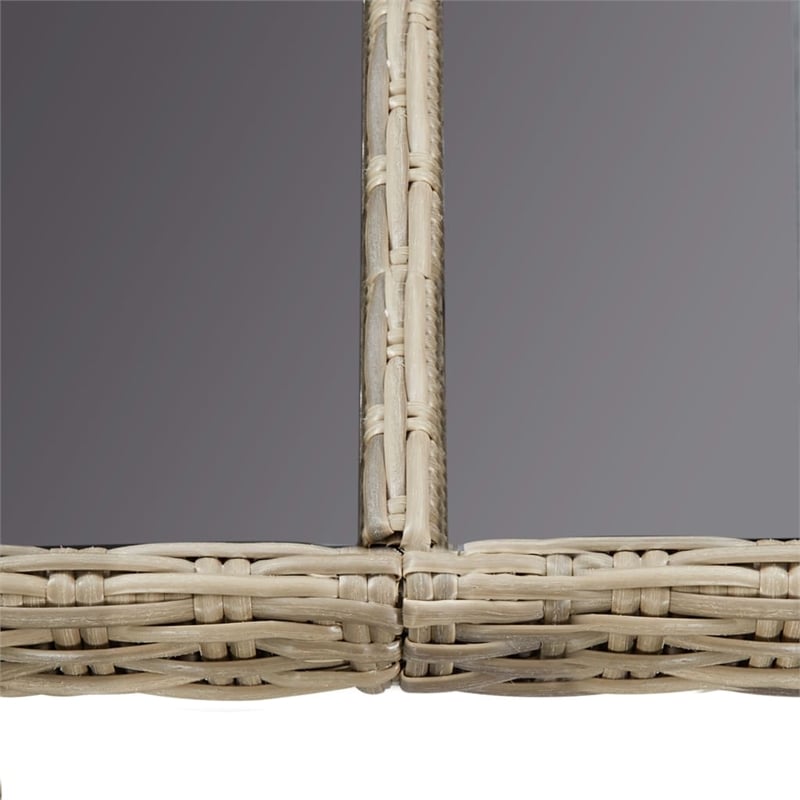 vidaXL PE Rattan Dining Set in Brown