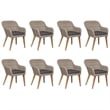 vidaXL PE Rattan Dining Set in Brown