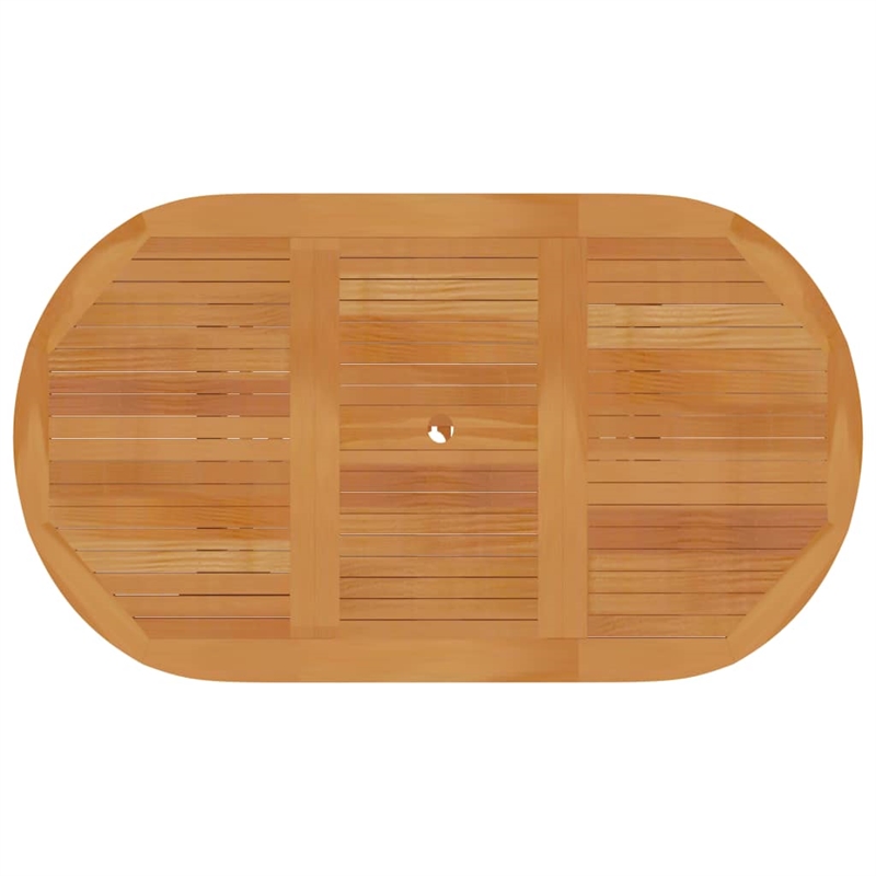 vidaXL Bookshelf Board Teak Solid Teak Wood Medium Foldable Dining Set