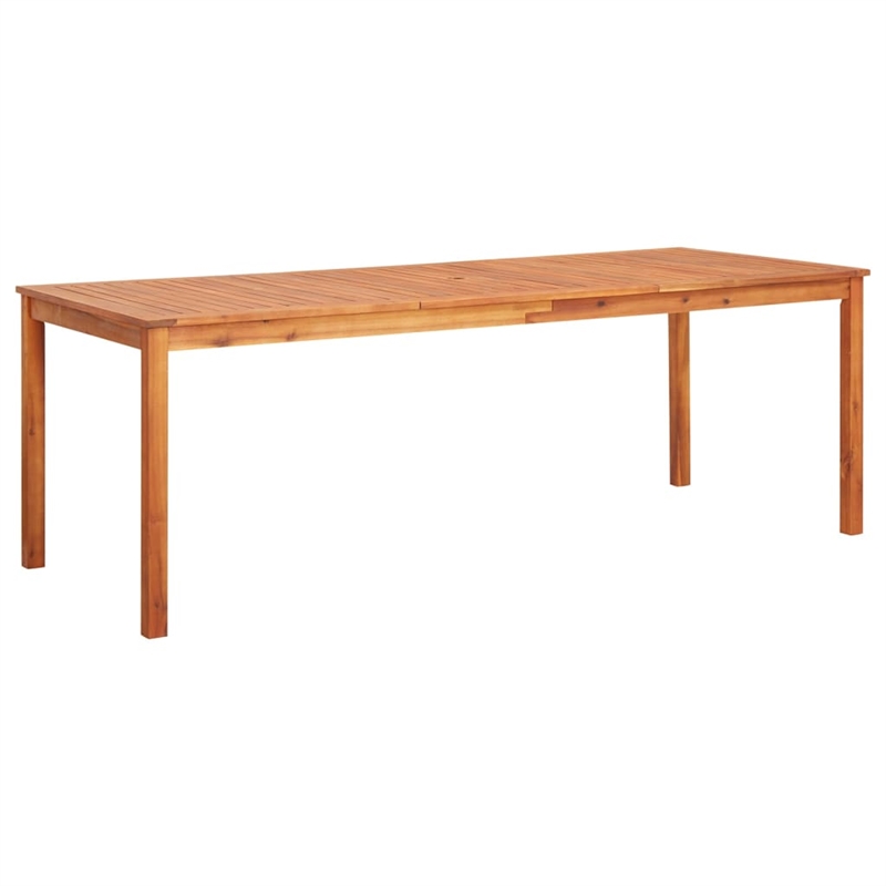 vidaXL Garden Dining Set Light in Brown Solid Acacia Wood Large