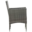 vidaXL 5 Piece Dining Set in Gray and Brown