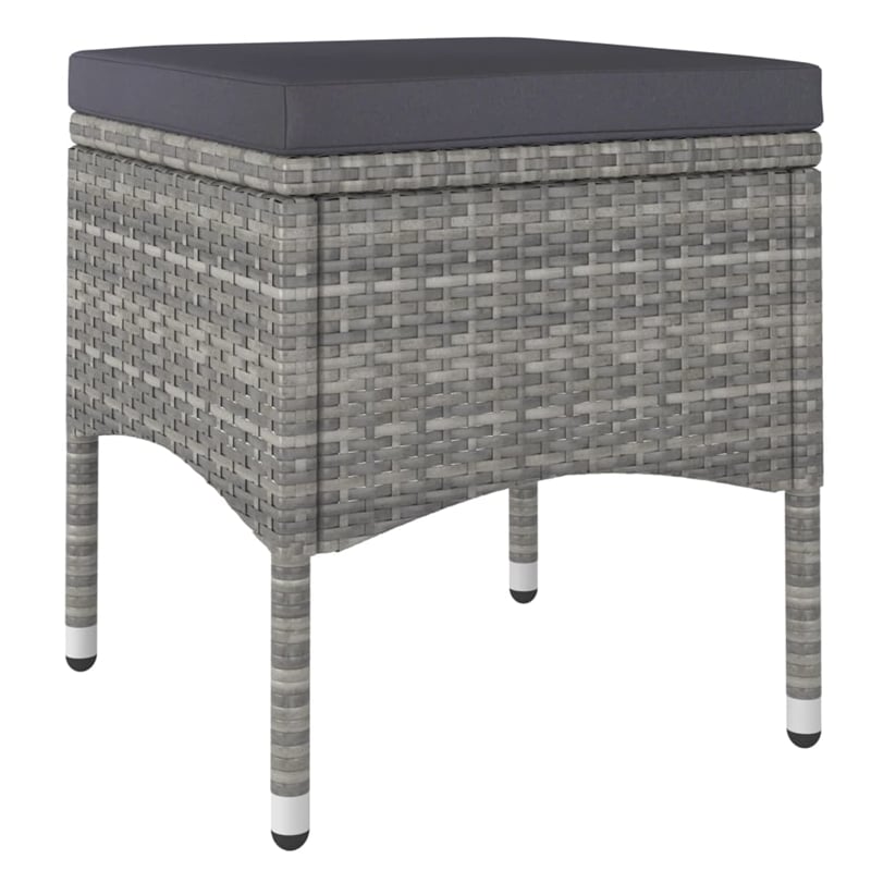 vidaXL 5 Piece Garden Dining Set in Gray