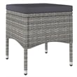 vidaXL 5 Piece Garden Dining Set in Gray