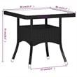 vidaXL 5 Piece Garden Dining Set in Gray