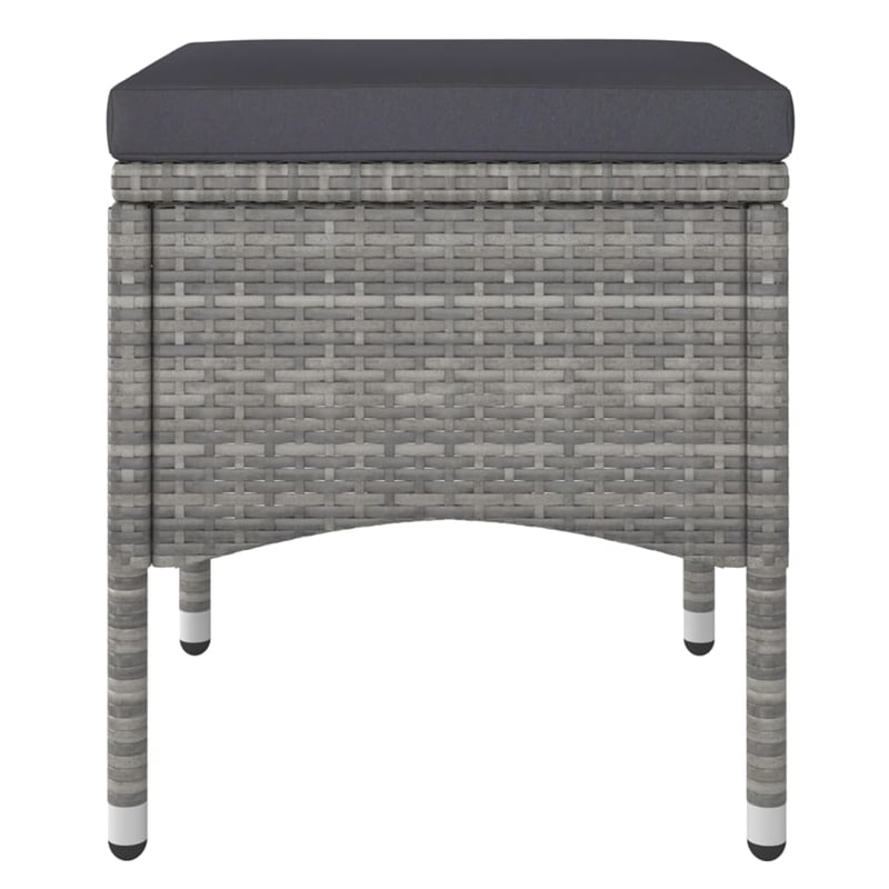 vidaXL 5 Piece Garden Dining Set in Gray