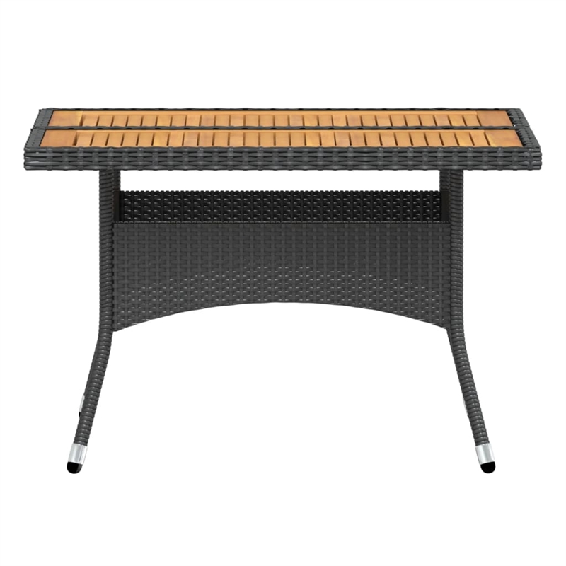 vidaXL Garden Dining Set in Black and Cream White