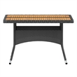 vidaXL Garden Dining Set in Black and Cream White