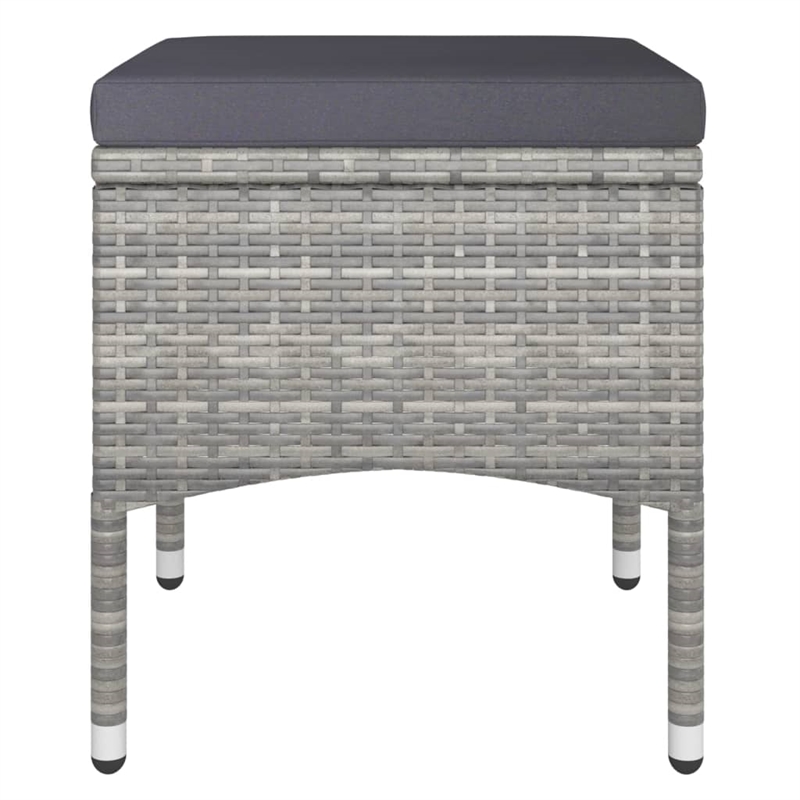 vidaXL 5 Piece Garden Dining Set in Gray