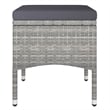 vidaXL 5 Piece Garden Dining Set in Gray