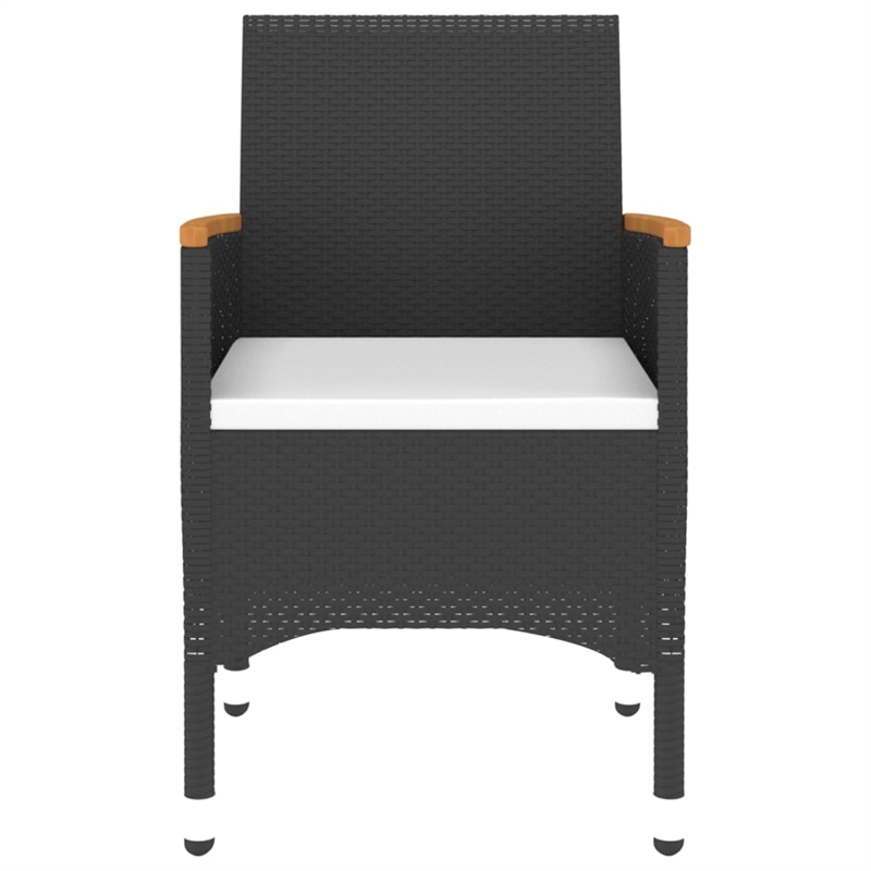 vidaXL Garden Dining Set in Black