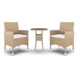 vidaXL Garden Dining Set in Beige