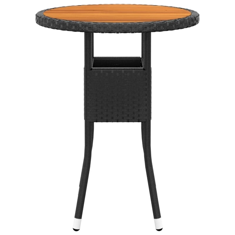 vidaXL Garden Dining Set in Black/Cream White