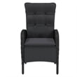 vidaXL Garden Dining Set in Black