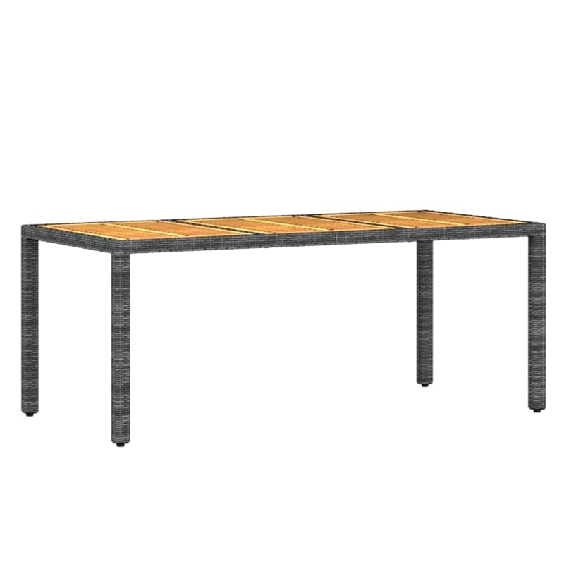 vidaXL Garden Dining Set in Black