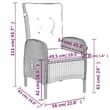 vidaXL Garden Dining Set in Black
