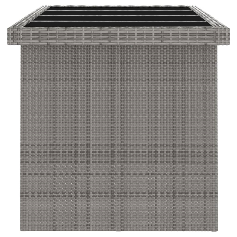 vidaXL Outdoor Dining Set in Gray/Dark Gray