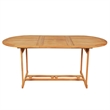 vidaXL Fine Sanded Teak Hardwood Large Garden Dining Set in Warm Brown