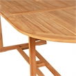 vidaXL Fine Sanded Teak Hardwood Large Garden Dining Set in Warm Brown