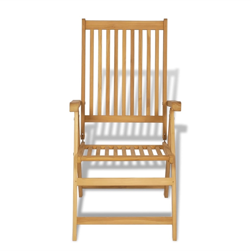 vidaXL Fine Sanded Teak Hardwood Large Garden Dining Set in Warm Brown