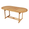 vidaXL Fine Sanded Teak Hardwood Large Garden Dining Set in Warm Brown