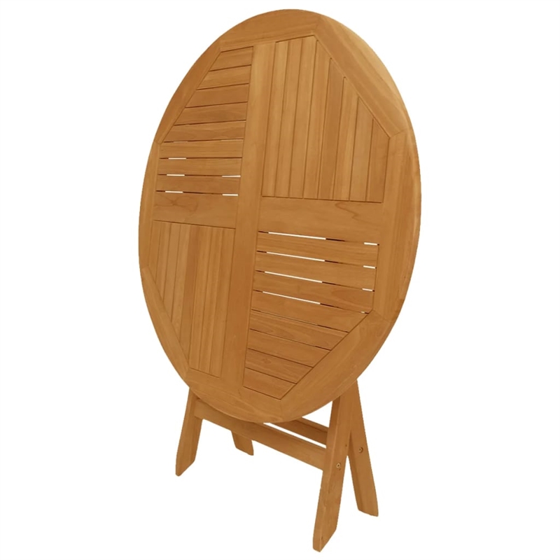 vidaXL Solid Teak Wood Medium Garden Dining Set in Warm Brown