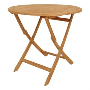 vidaXL Solid Teak Wood Medium Garden Dining Set in Warm Brown