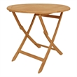 vidaXL Solid Teak Wood Medium Garden Dining Set in Warm Brown