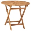 vidaXL Fine Sanded Teak Hardwood Medium Garden Dining Set in Warm Brown