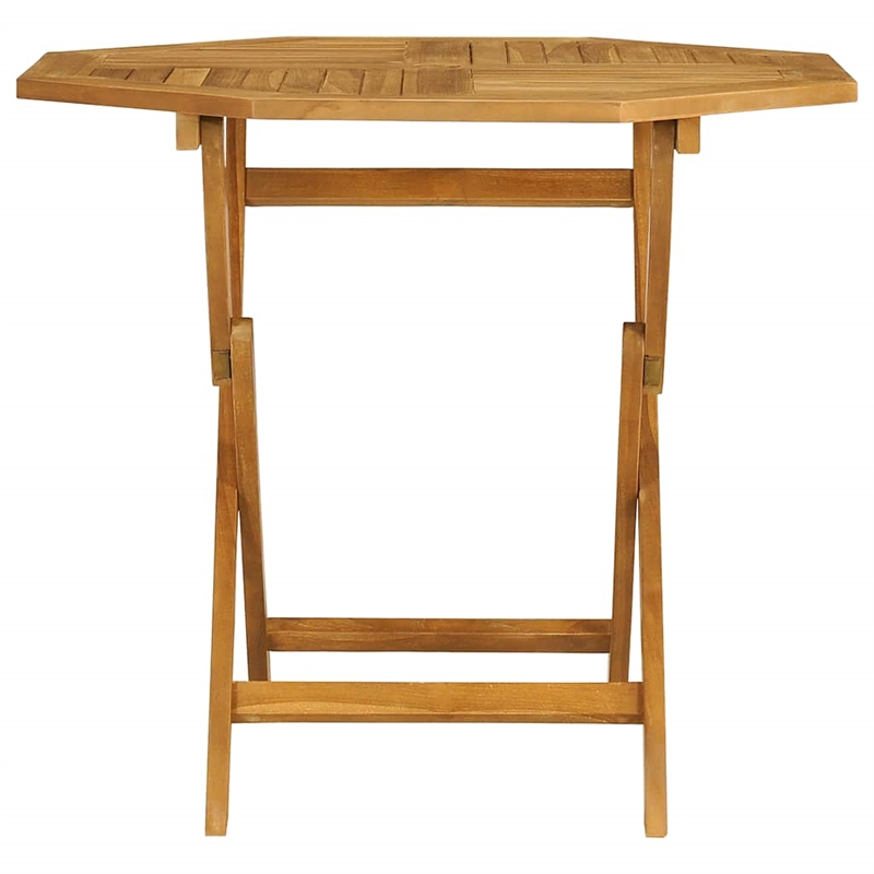 vidaXL Smooth Sanded Teak Hardwood Medium Garden Dining Set in Warm Brown