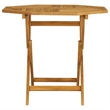 vidaXL Smooth Sanded Teak Hardwood Medium Garden Dining Set in Warm Brown