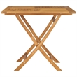 vidaXL Fine Sanded Teak Hardwood Garden Dining Set in Warm Brown